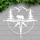 Bear Compass Sign