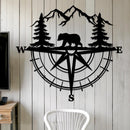 Bear Compass Sign