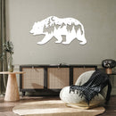 Bear Metal Wall Art – Rustic Wildlife Cabin Home Decor