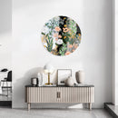Beautiful Field Flowers Printed Mirror Acrylic Circles