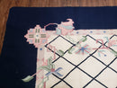 Vintage Dhurrie Rug, Indian Dhurrie 8x11 - 9x11, Wool Hand-Woven Ivory & Black Indo Carpet, Large Flat Weave Rug Living Room Rug Black White