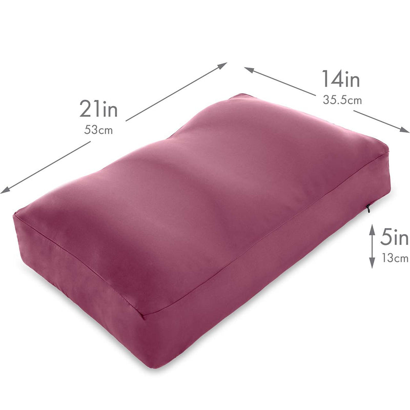 Premium Microbead Pillow, Cooling Silk like Cover, Medium