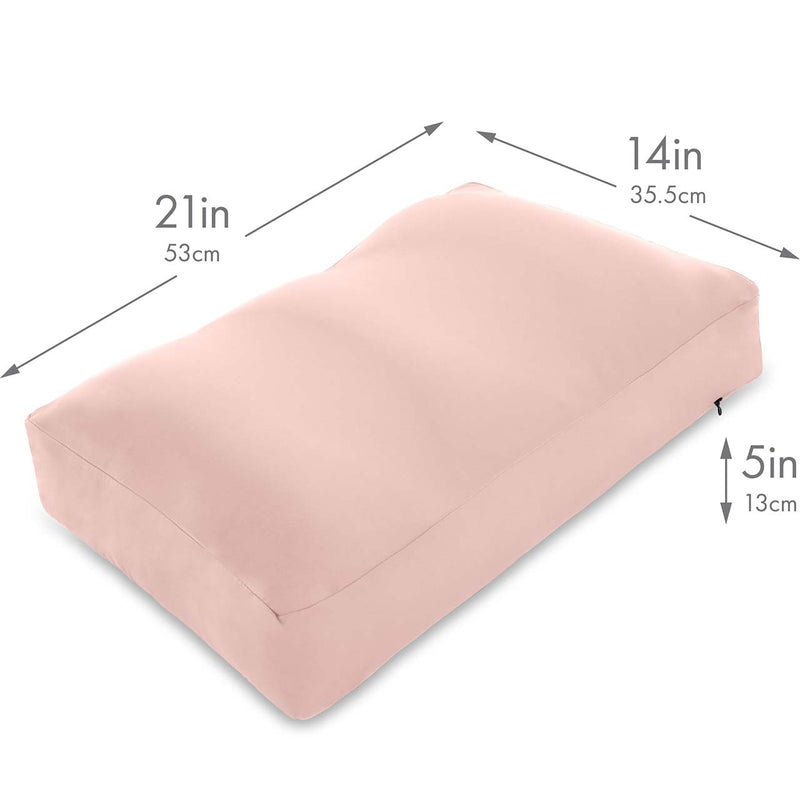 Premium Microbead Pillow, Cooling Silk like Cover, Medium