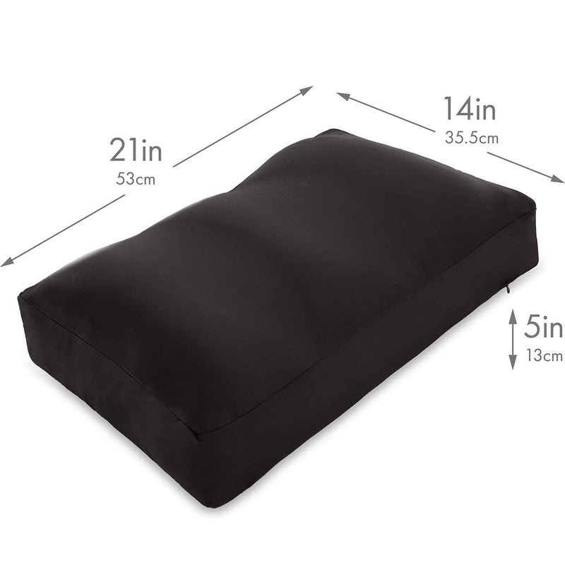 Premium Microbead Pillow, Cooling Silk like Cover, Medium