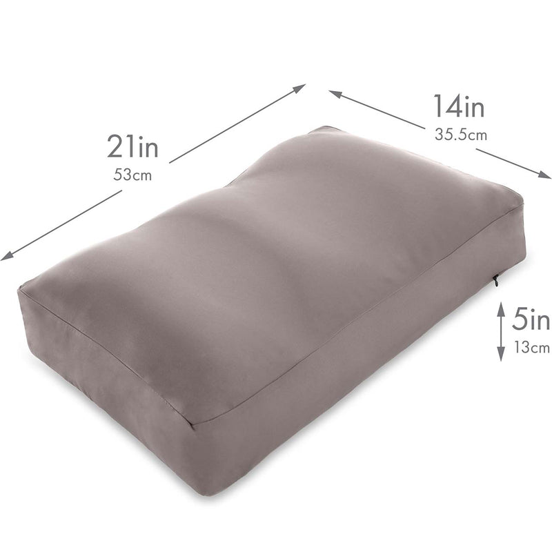 Premium Microbead Pillow, Cooling Silk like Cover, Medium