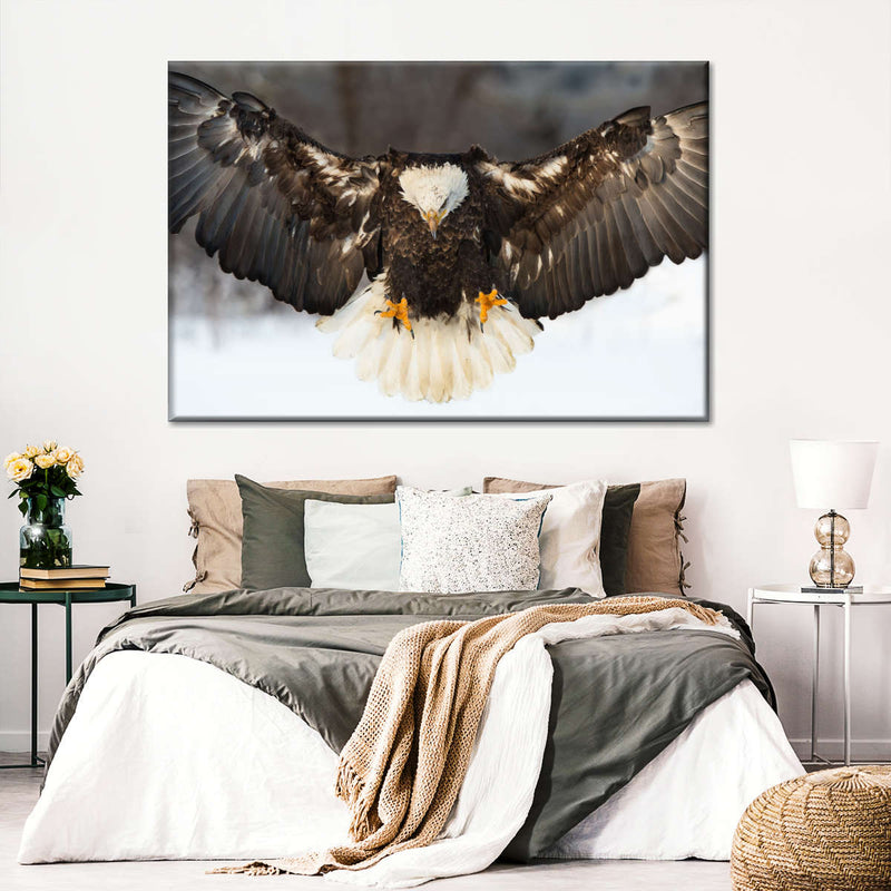 Bald Eagle Landing Wall Art