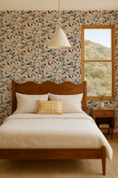 Mojave Terrazzo Wallpaper, peach and yellow