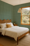 Dolce Stripe Wallpaper, blue and green