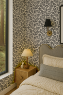 Simple Stripes Wallpaper, white and black