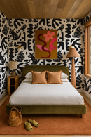 Abstract Animales Wallpaper, white and black