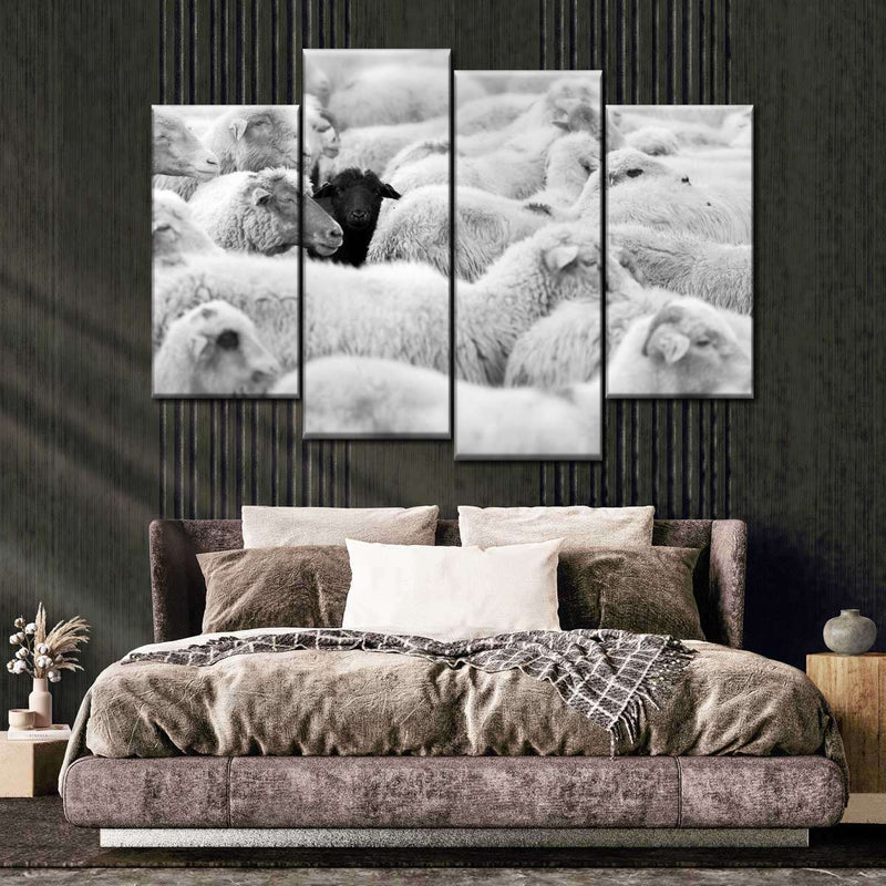 Distinct Black Sheep Wall Art