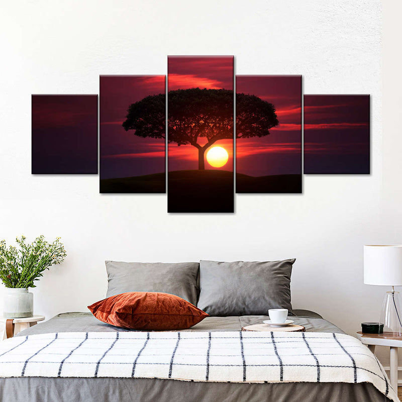 African Sunset Sky Wall Art