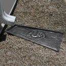 Silver Lion Alligator 24-in Cast Aluminum Downspout Gutter Splash Block