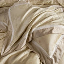 Beige and gold butterfly lyocell cotton bedding set bedroom