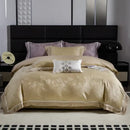 Beige and gold butterfly lyocell cotton bedding set bedroom