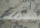Beige and Gray 8x10 hand knotted Oushak wool Area rug