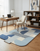 Beige And Gray Modern Stripes Hand Tufted 4x6 Wool Rug