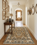 Beige and Ivory Hand knotted Traditional Oriental Oushak Multi Size Wool Area Rug