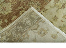 Beige And Rust Traditional Serapi Design Hand Knotted 2x5 Wool Area Rug