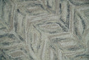 Custom Made Modern Contemporary Beige And Gray Hand Tufted Wool Rug