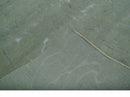 Beige and Silver Modern Abstract Hand loom 6x9 wool and Viscose Area Rug