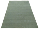 Beige and Silver Modern Abstract Hand loom 6x9 wool and Viscose Area Rug