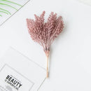 Beige artificial plants golden wheat ear stems for living room decor