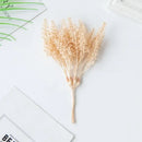 Beige artificial plants golden wheat ear stems for living room decor
