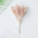 Beige artificial plants golden wheat ear stems for living room decor