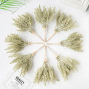 Beige artificial plants golden wheat ear stems for living room decor