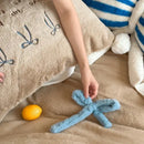DecorBites™ Bow-knot Embroidered Velvet Duvet Bedding Set cozy winter bedding with pillowcase