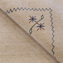 Beige Border Design Hand Loomed Wool Area Rug
