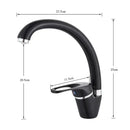 Beige brass kitchen faucet with 360 swivel spout single handle mixer