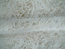 3x5 Beige, Brown and Silver Antique Finish Silk Area Rug