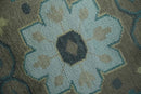 Beige, Brown and Silver Hand Knotted Traditional Multi size wool Area Rug