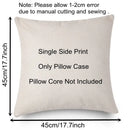 Beige cartoon cat linen pillowcase bedroom decor
