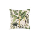 Beige cartoon print velvet cushion cover living room jungle decor