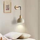 DecorBites™ Cement Shade Wood LED Wall Sconce Light Fixture for Home Decor