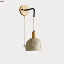 DecorBites™ Cement Shade Wood LED Wall Sconce Light Fixture for Home Decor