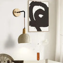 DecorBites™ Cement Shade Wood LED Wall Sconce Light Fixture for Home Decor