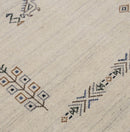 Beige Center Medallion Design Hand Loomed Wool Area Rug