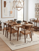 Beige Center Medallion Design Hand Loomed Wool Area Rug