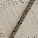 Beige Center Pattern Design Hand Loomed Wool Area Rug