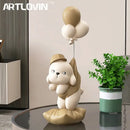DecorBites™ Balloon Puppy Statues - Creative Dog Sculptures for Living Room Decor
