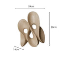 Beige ceramic coral hollow sculpture living room abstract decor
