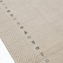 Beige Contemporary Gabbeh Border Design Hand Loomed Wool Rug