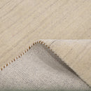Beige Contemporary Pattern Hand Loomed Wool Area Rug