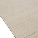 Beige Contemporary Pattern Hand Loomed Wool Area Rug