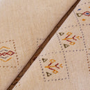Beige Contemporary Tribal Design Hand Loomed Wool Rug