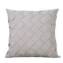 Beige corduroy woven diamond pillow cover living room bedroom